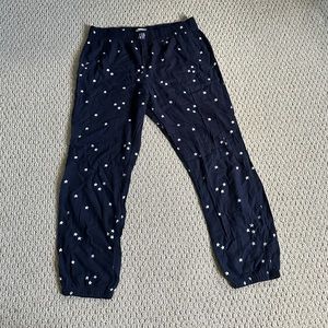 Love by Gap Flannel Star Print Jogger Pajama Pants Size Medium NWOT